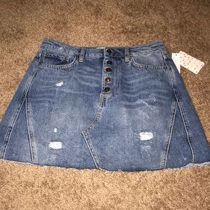 Brand New Free People Denim skirt!!